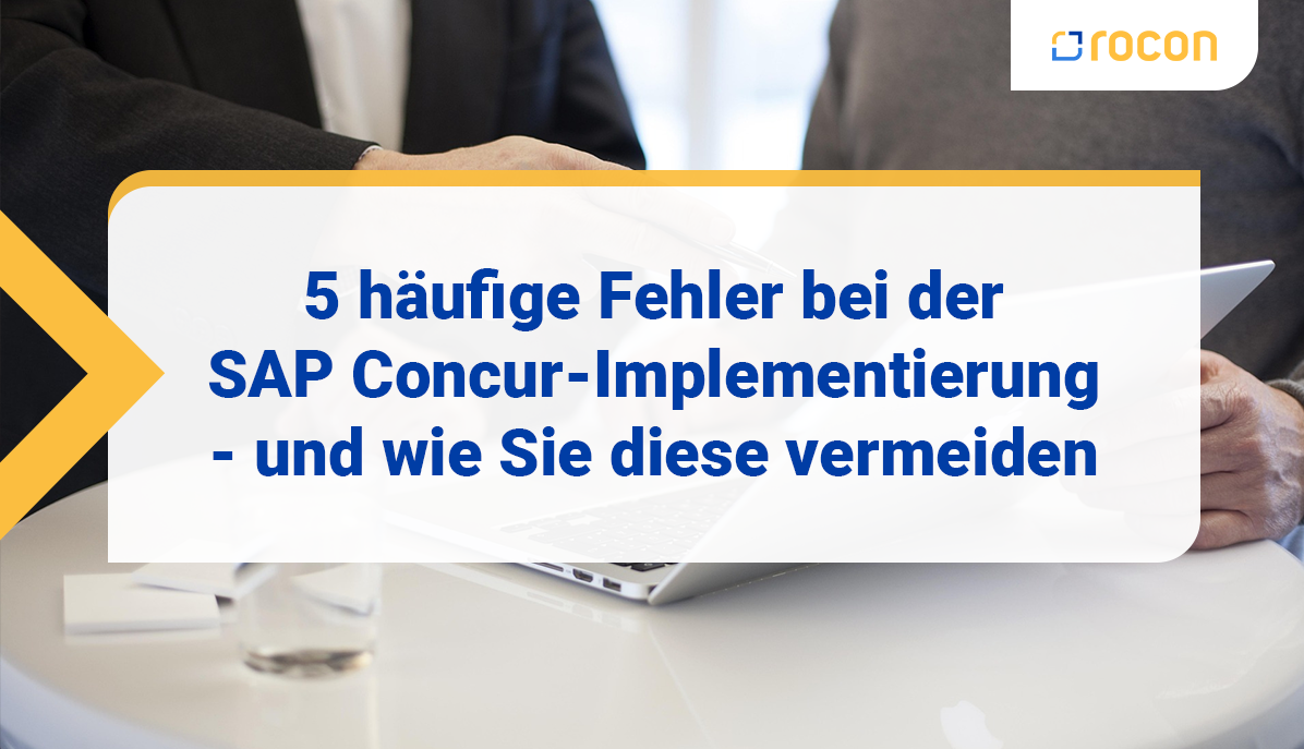 5 Fehler SAP Concur Implementierung Titelbild