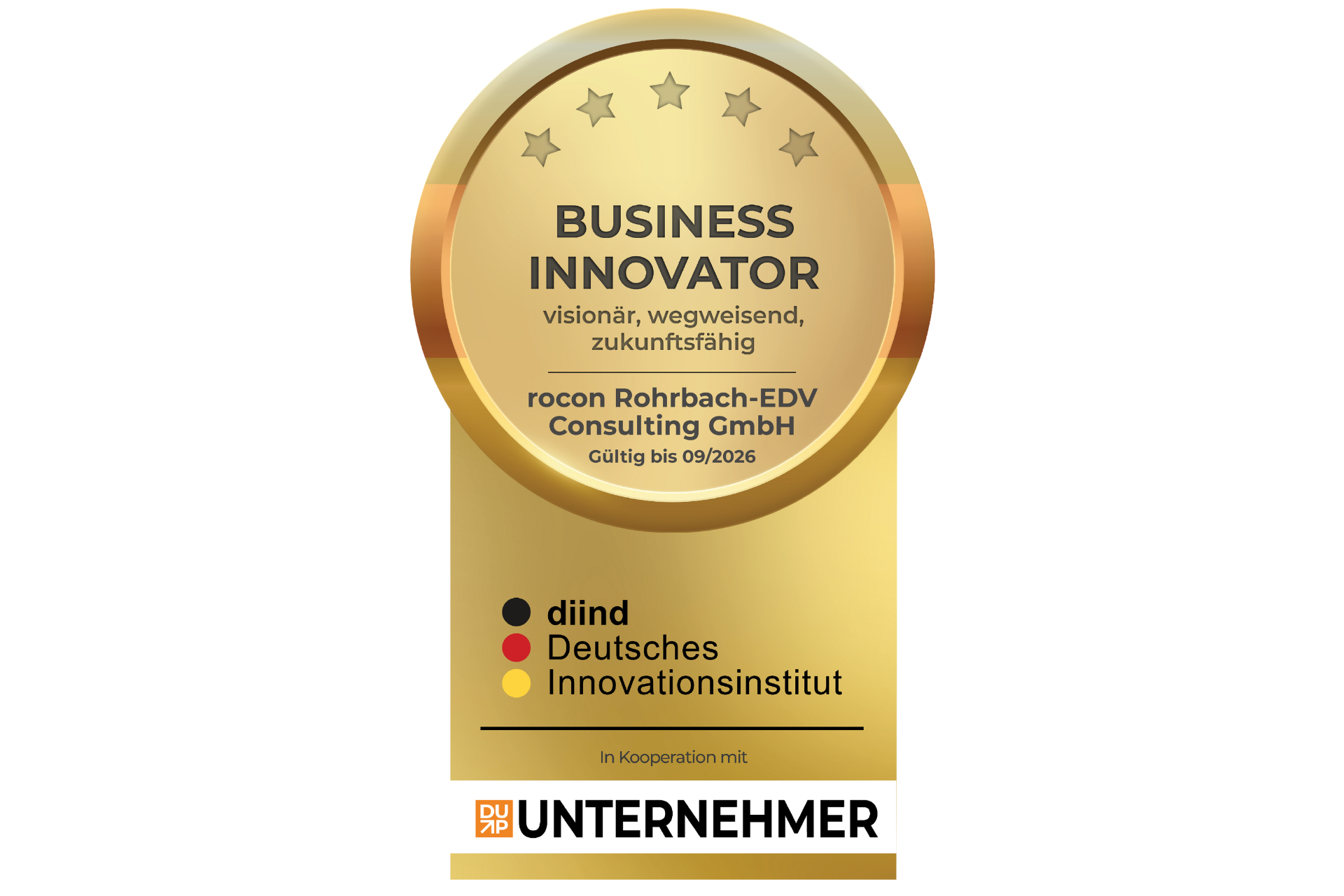 Bild vom Siegel weisser Hintergrund