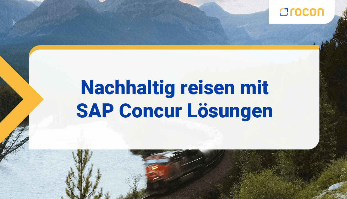 Nachhaltig reisen mit SAP Concur Loesungen