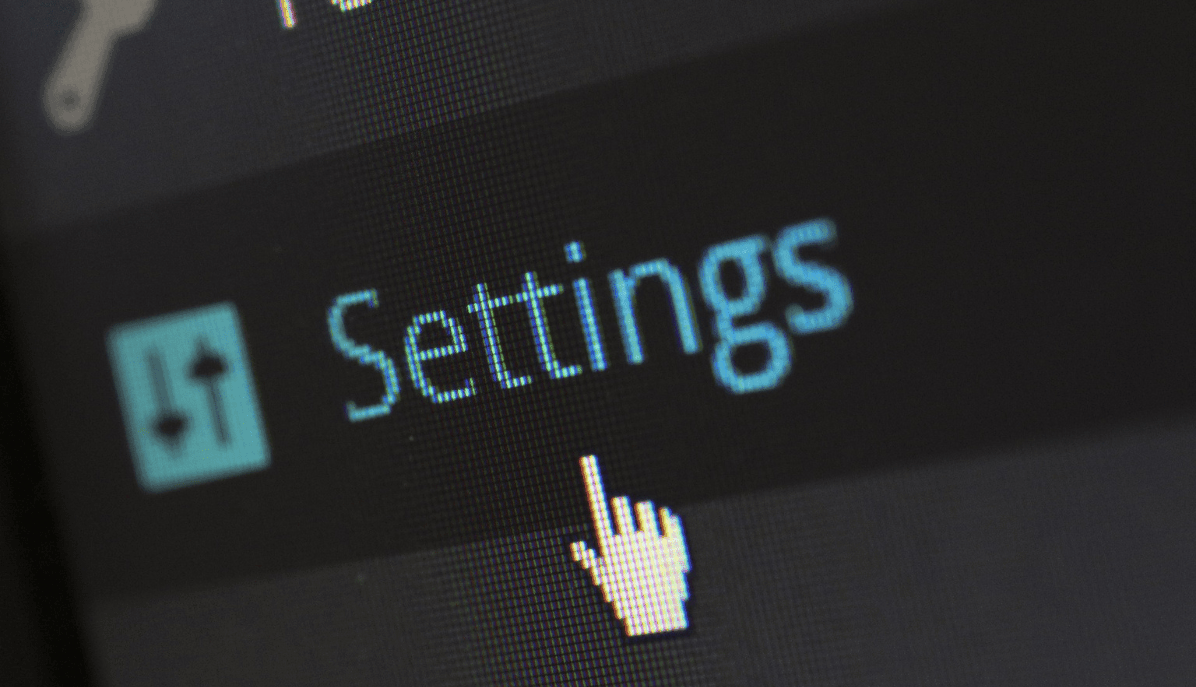 Klick auf das Feld "Settings" in einer SAP-Software