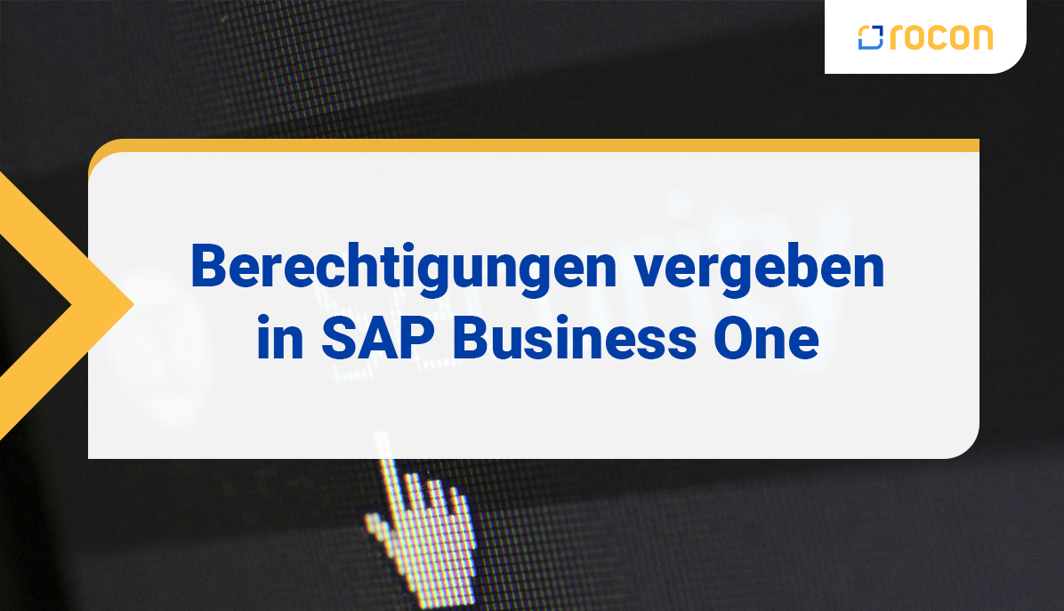 Titelbild Berechtigungen in SAP Business One