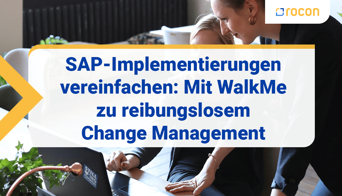Titelbild SAP Implementierungen vereinfachen mit Walk Me