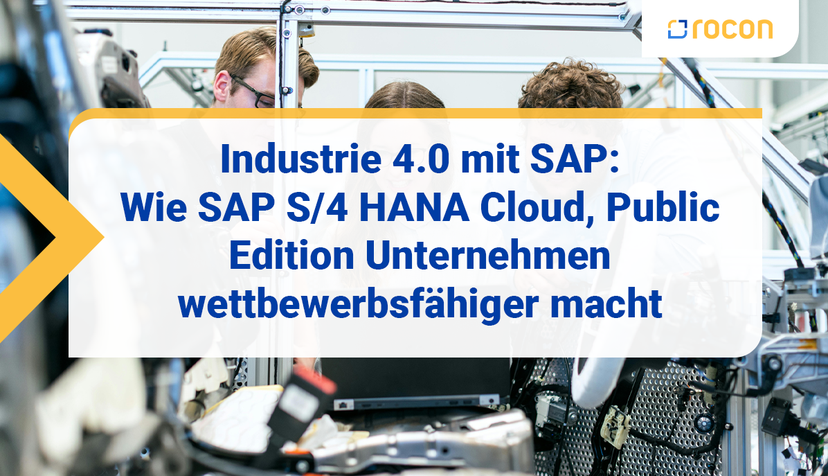 Titelbild Industrie 4 0 mit SAP