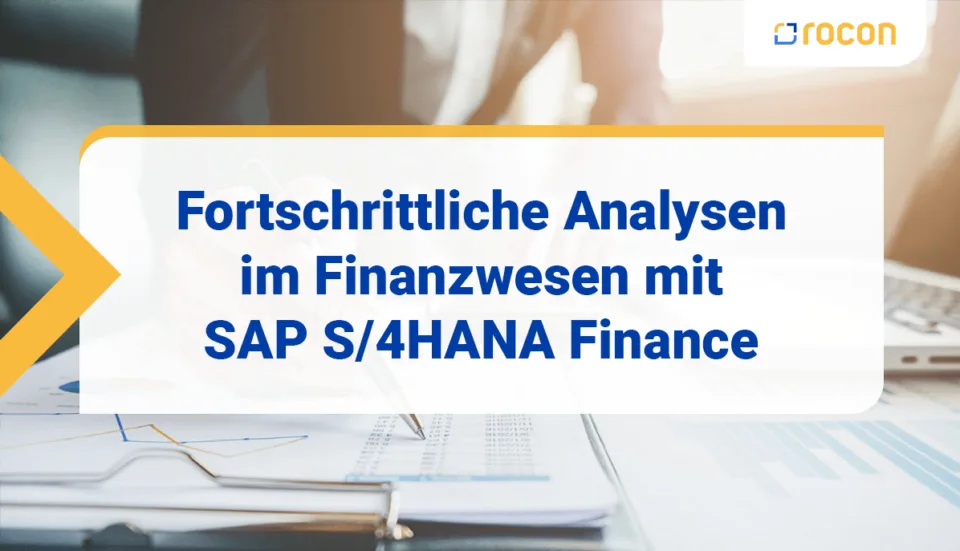 Analysen in SAP S4 Hana Finance Titelbild