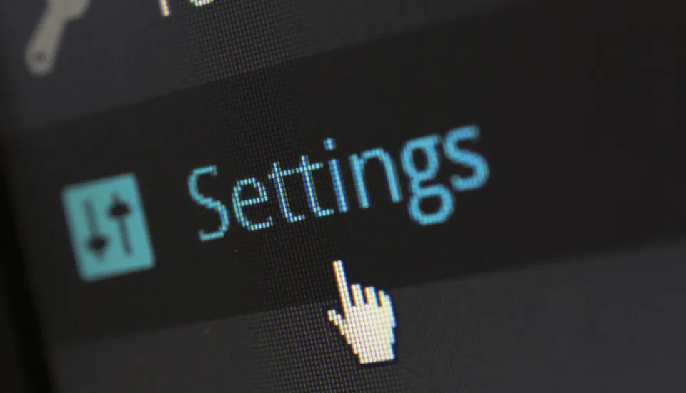 Klick auf das Feld "Settings" in einer SAP-Software