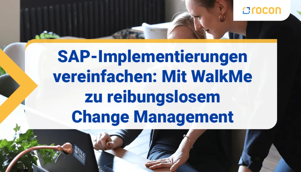 Titelbild SAP Implementierungen vereinfachen mit Walk Me