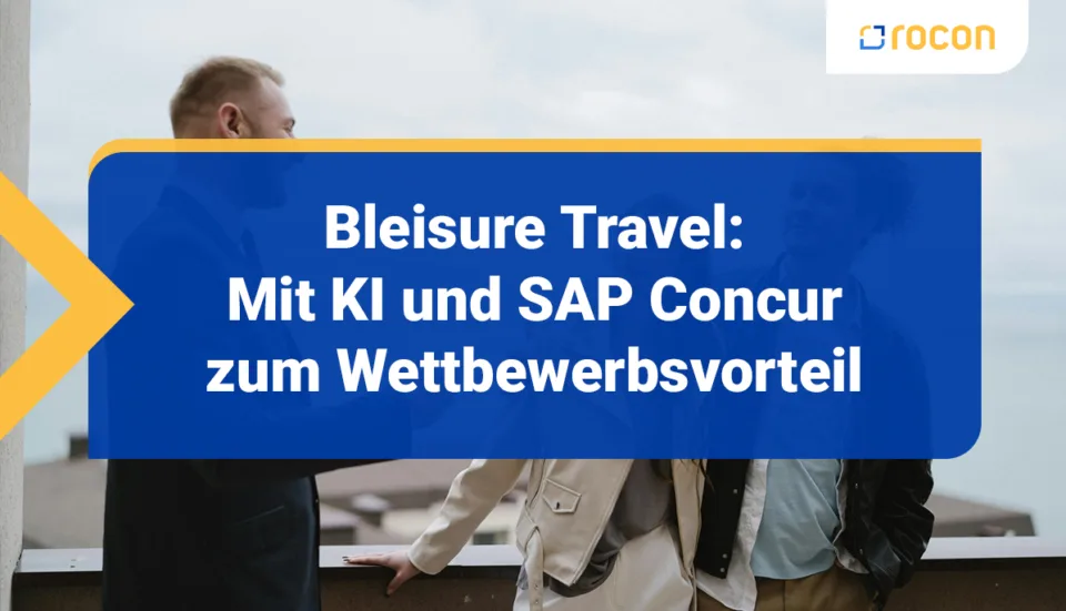 Artikeltitelbild Bleisure Travel KI SAP Concur