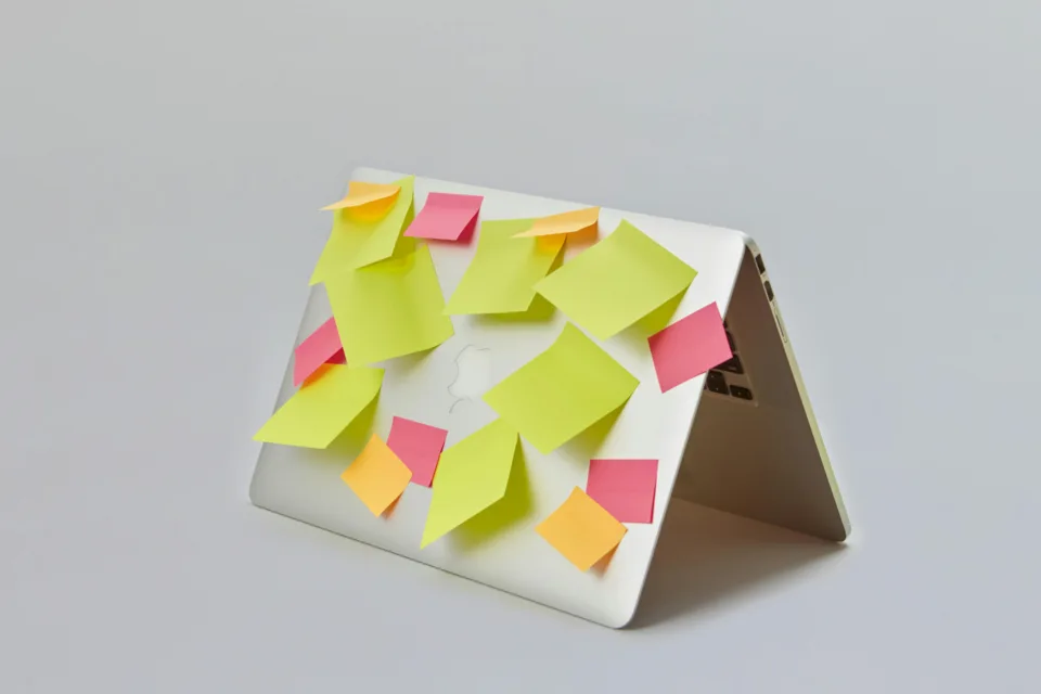 Post-its unterstützen Produktivität