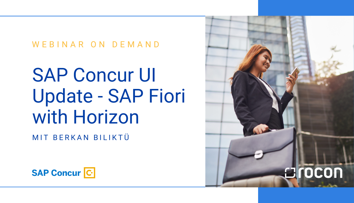 Webinar SAP Concur UI Update Fiori with Horizon