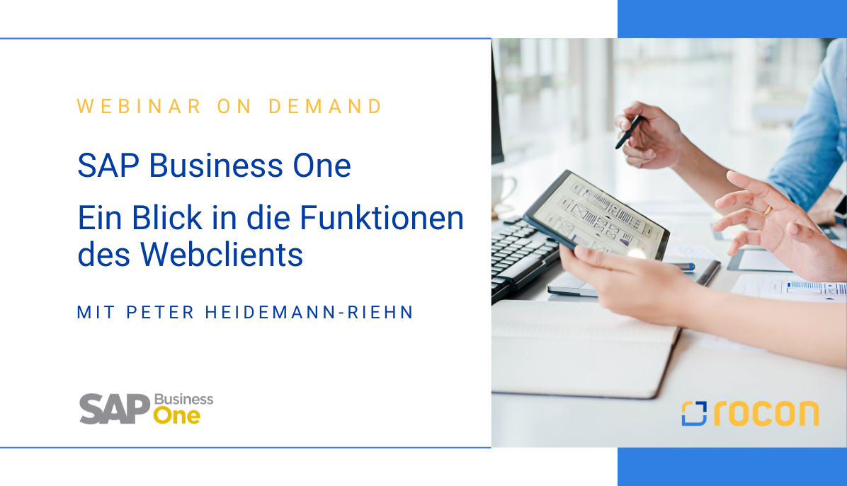 Webinar on Demand SAP B1 Webclient